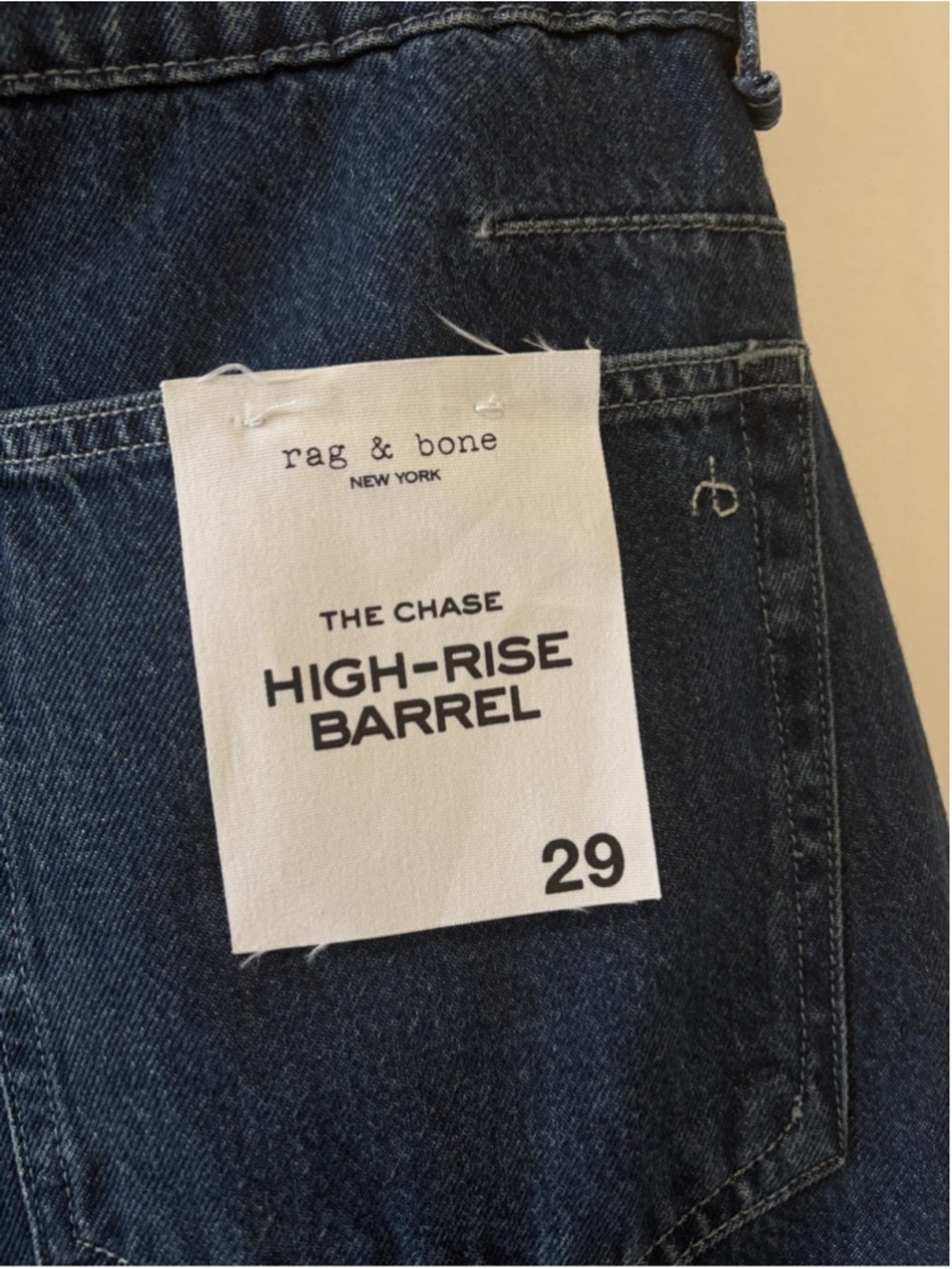Rag & Bone Chase High Waist Barrel Leg Jeans Size 29 - Picture 5 of 11